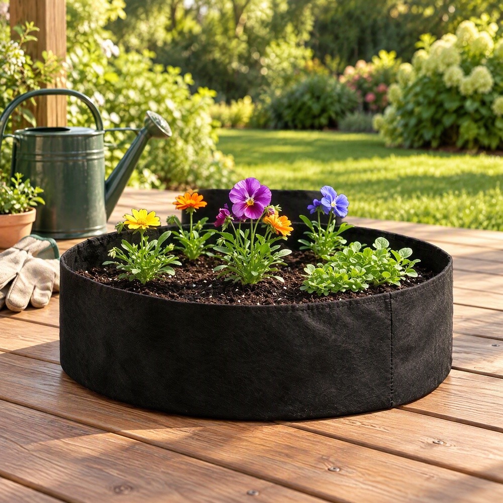 Grow Bag - Grande sacco circolare in feltro per