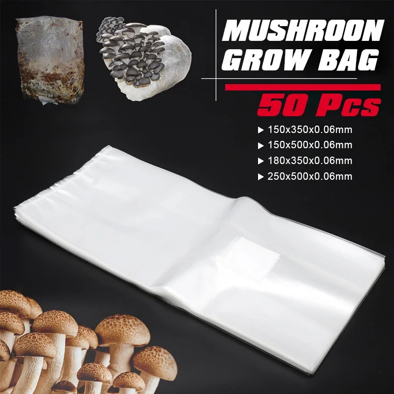 Grow Bag - 50 pezzi di funghi in PVC