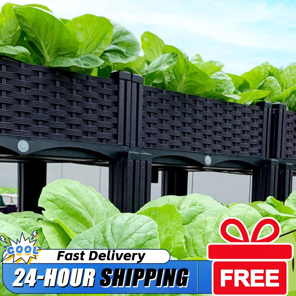 Raised Garden Bed - Fioriera Rialzata in Plastica con Gambe,