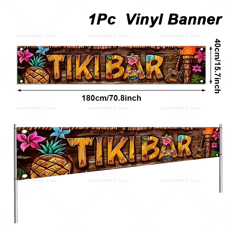Tiki Bar Banner Tropicale Hawa - Indoor Herb Garden recensione e prezzo